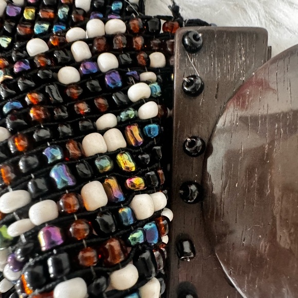 Chico’s Vintage Look Beaded Stretch  Belt - Picture 9 of 11